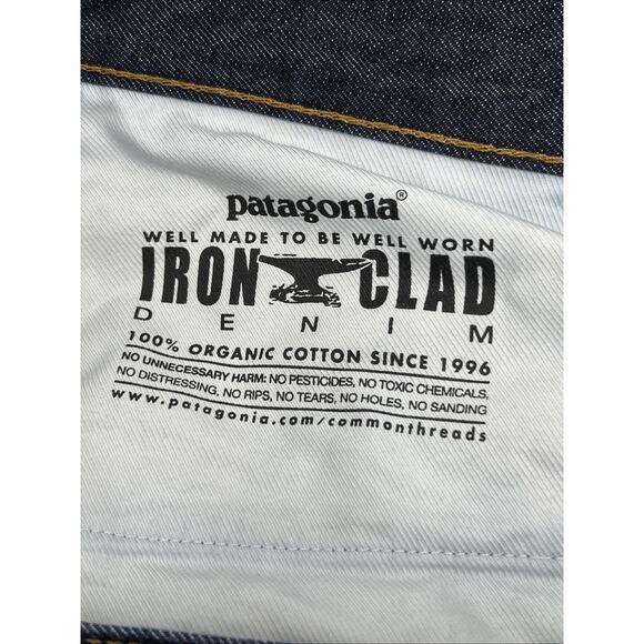 PATAGONIA Denim Jeans Iron Clad Organic Cotton Men’s SZ 32x32 Regular Stretch - Picture 8 of 12